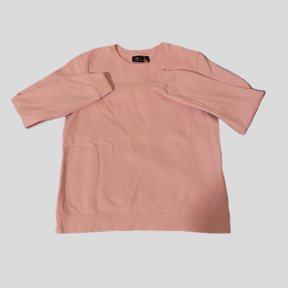 Warm & Comfy Light Pink Crewneck Top